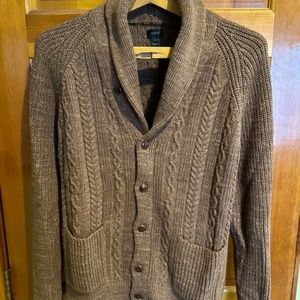 J.Crew shawl collar cable knit cardigan